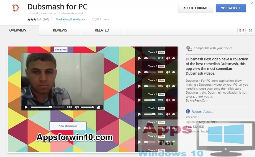 Dubsmash for PC Windows 10