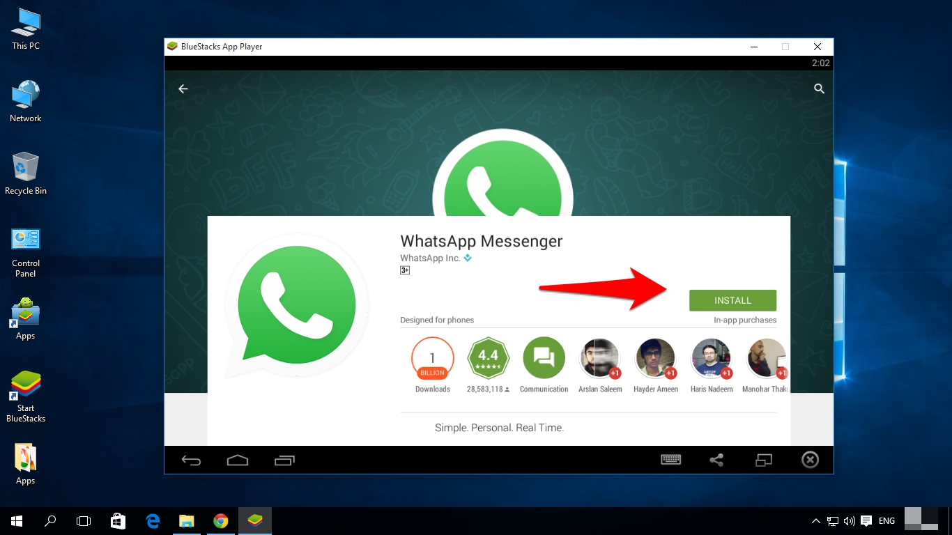 whatsapp pc windows 10 download