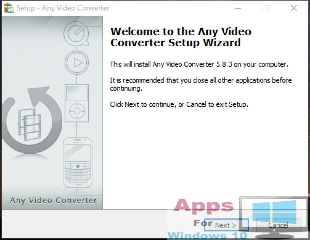 Any Video Converter for Windows 10