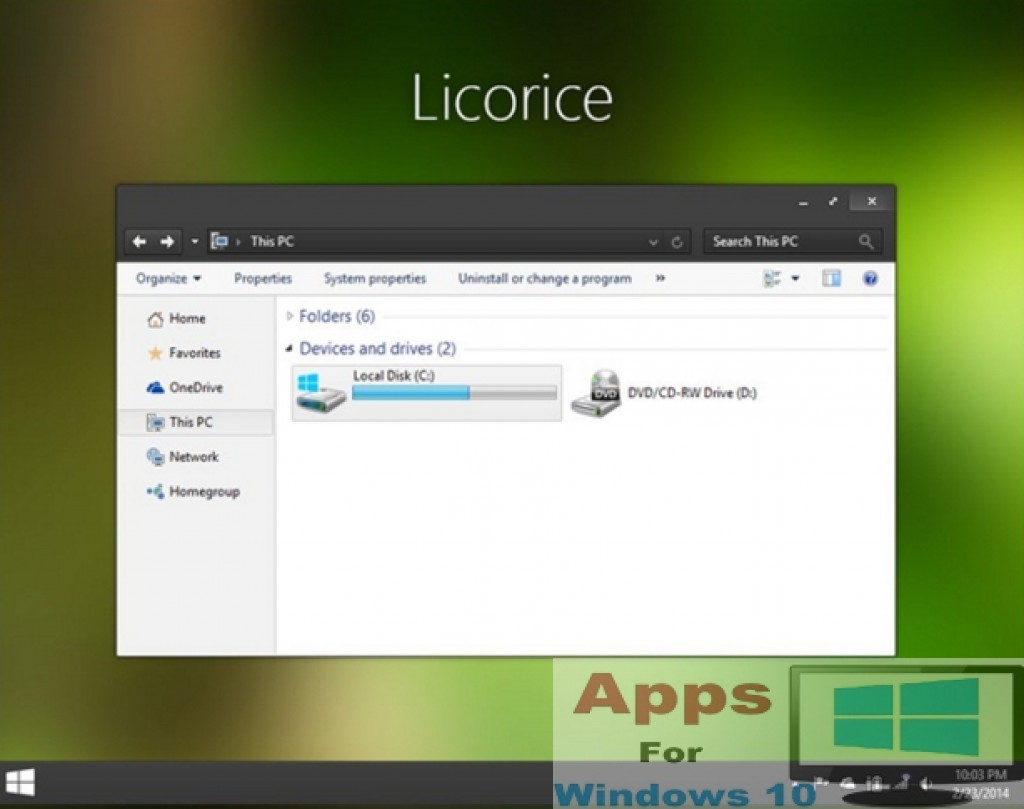 Licorice_Windows10_Theme