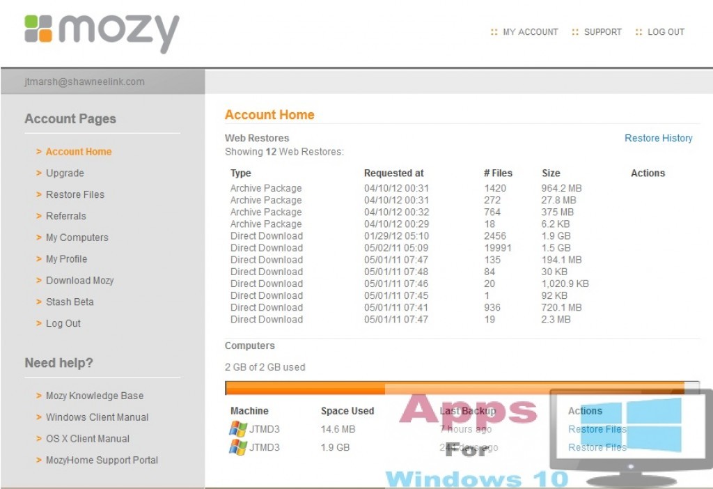 Mozy_Windows10_PC