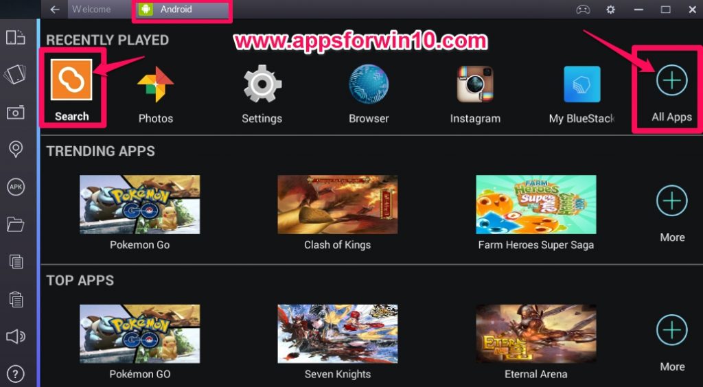 BlueStacks_All_Apps_and_Search_for_PC