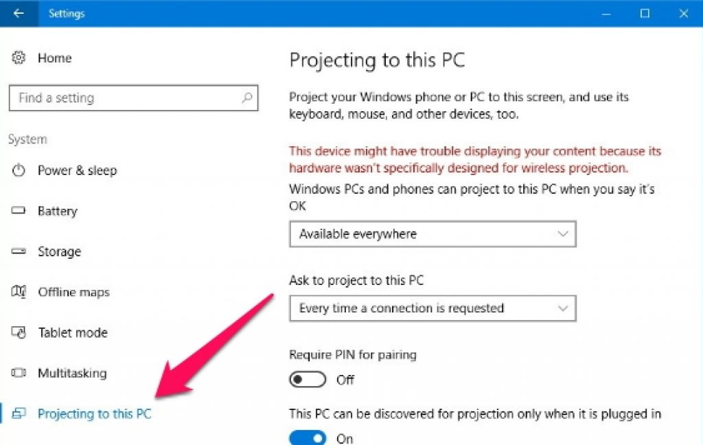 project_to_this_pc_windows_10