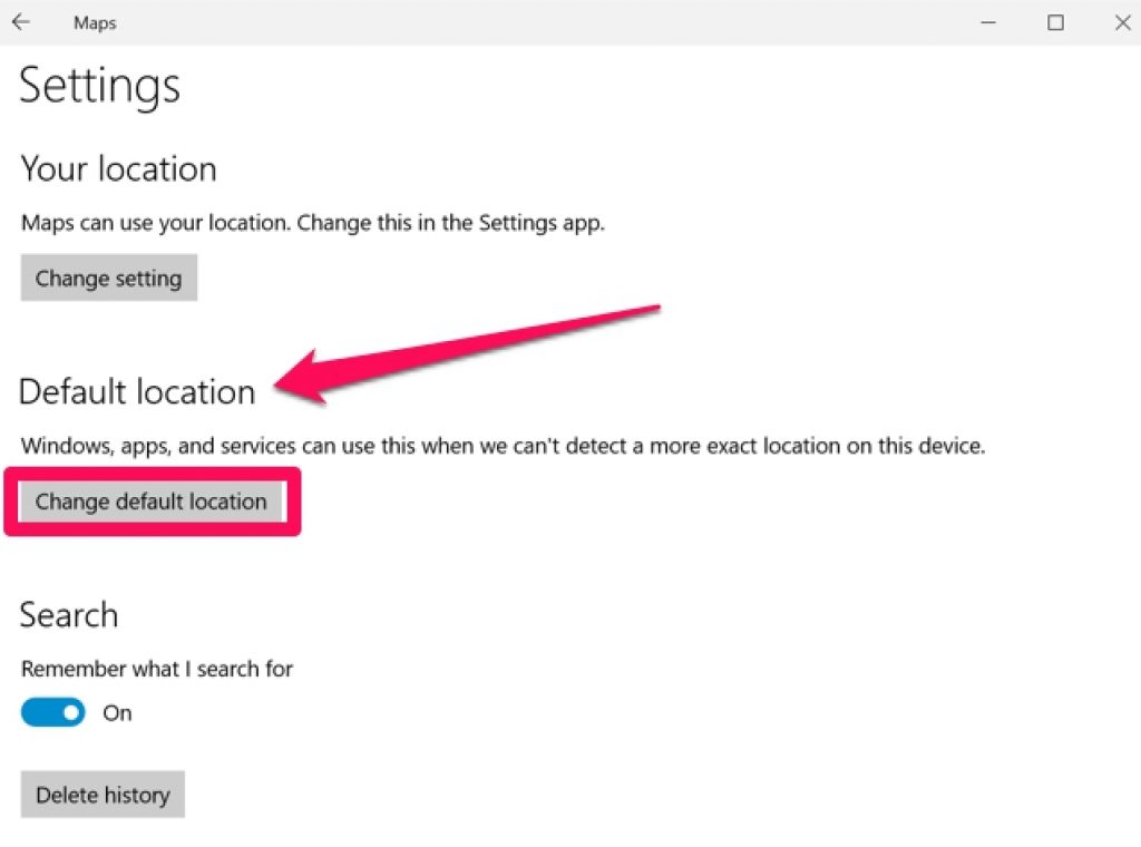 Windows_10_Maps_App_Defeault_Location_Option