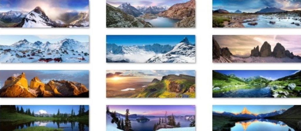 panoramic mountain theme for windows download free