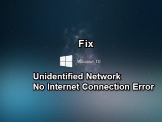 fix windows unidentified network no internet connection issue