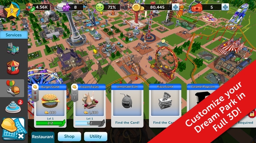 rollecoaster tycoon touch for pc download