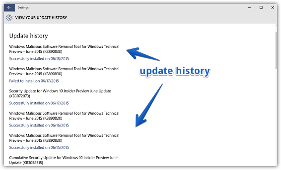 windows-10-update-history