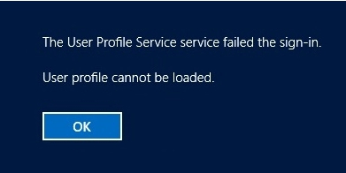 fix windows 10 user account login error