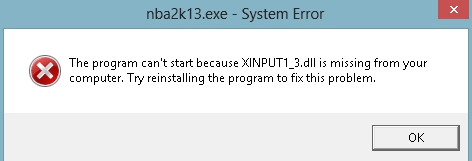 fix windows dll error
