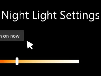 enable night light mode windows 10