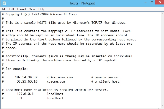 edit host files on windows 10 easily