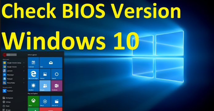 how to check bios version and update on windows 10 pc