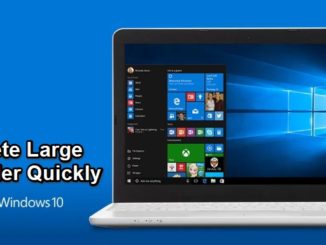how to delete large folder on windows 10 quickly