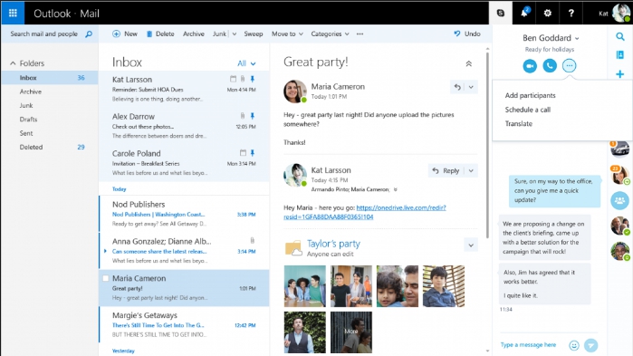 how to get new outlook beta design on windows 10