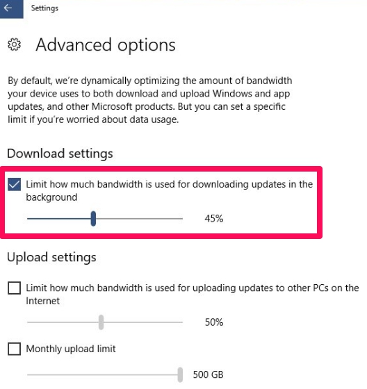 bandwidth-for-updates-windows-10
